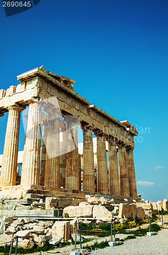 Image of Parthenon at Acropolis in Athens, Greece