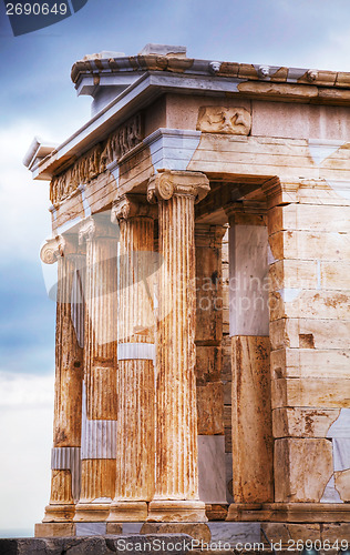 Image of Temple of Athena Nike close up at Acropolis