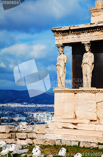 Image of The Porch of the Caryatids in Athens