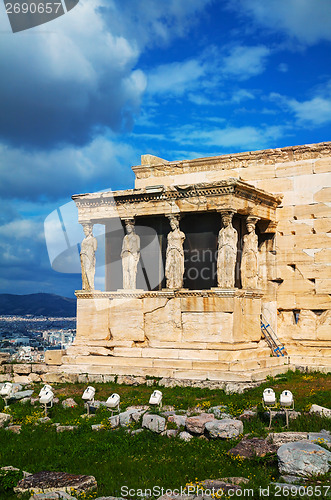 Image of The Porch of the Caryatids in Athens