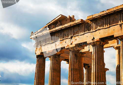 Image of Parthenon at Acropolis in Athens, Greece