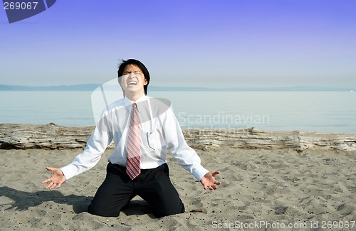 Image of Stressed businessman