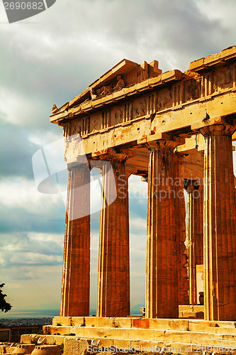 Image of Parthenon at Acropolis in Athens, Greece