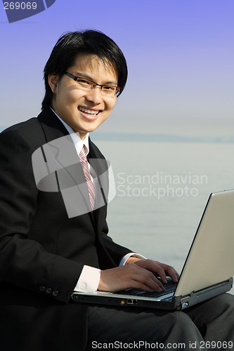 Image of Working businessman