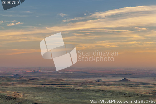 Image of sunset over prairie