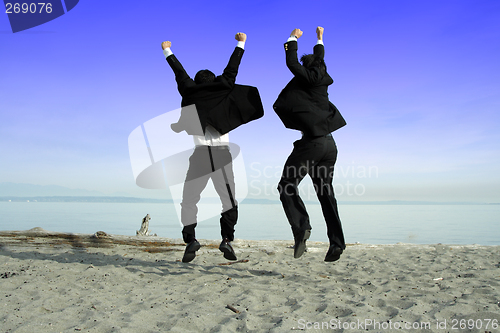 Image of Happy businessmen