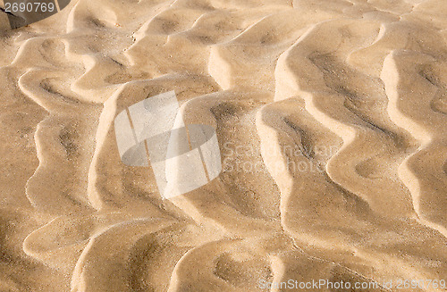 Image of Sand beach on the river.