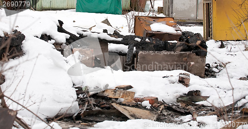 Image of burnt ruins