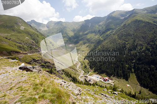 Image of beautiful mountain road view