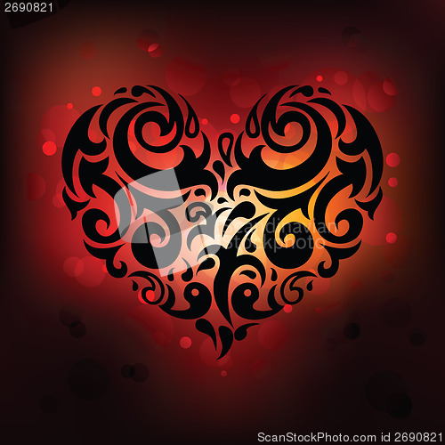 Image of Ornamental Heart. Love.