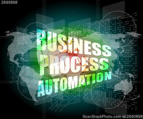 Image of business process automation interface hi technology