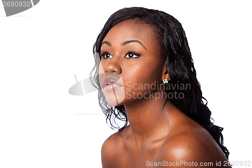 Image of Facial skincare beauty woman