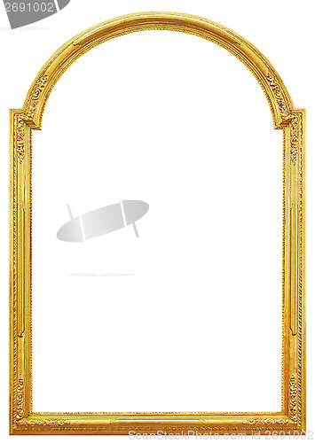 Image of The gilded wooden frame