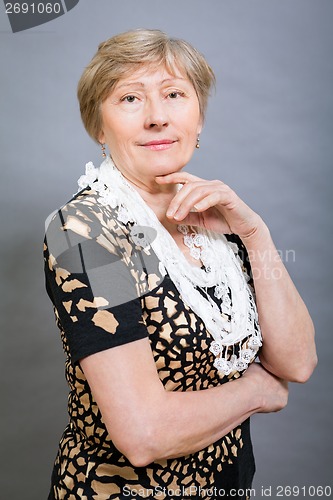 Image of Vivacious happy senior woman