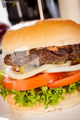 Image of Cheeseburger with cole slaw 