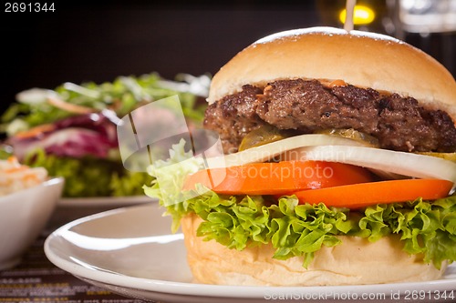 Image of Cheeseburger with cole slaw 