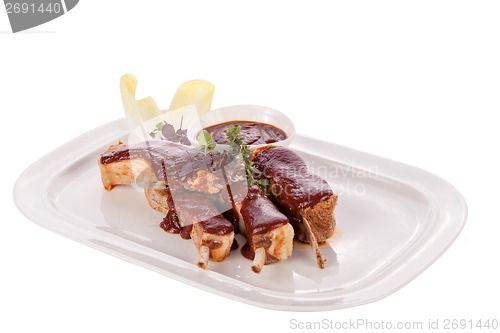 Image of Delicious grilled pork ribs