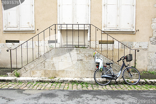 Image of bike and stairs