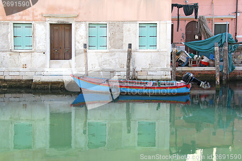 Image of blue boat