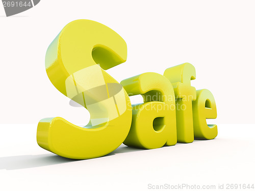 Image of 3d word safe