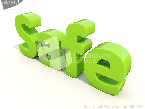 Image of 3d word safe