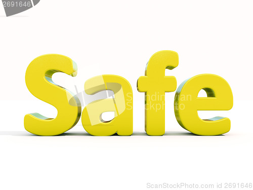 Image of 3d word safe