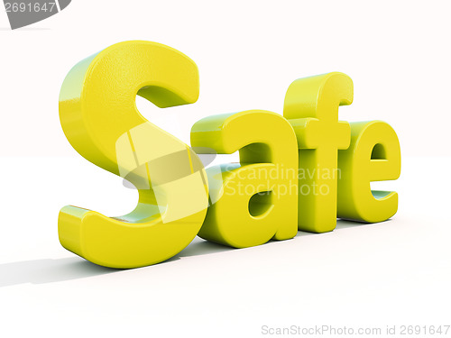 Image of 3d word safe