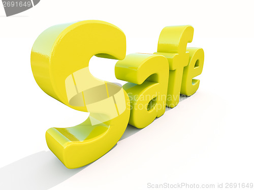 Image of 3d word safe