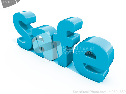 Image of 3d word safe