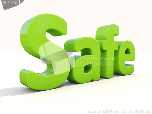 Image of 3d word safe