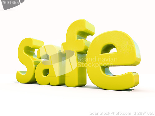 Image of 3d word safe