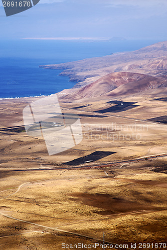 Image of view from and house field coastline