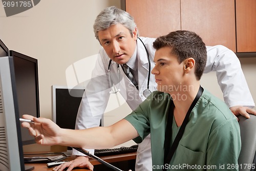 Image of Medical Colleagues Working At Clinic