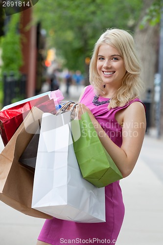 Image of Happy Shopaholic Woman