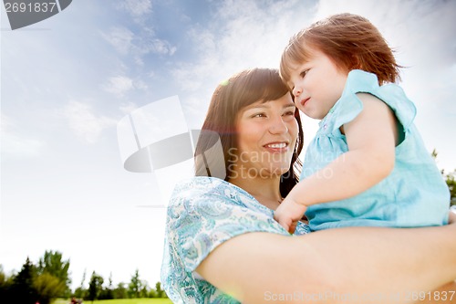 Image of Mother and Daughter in Park