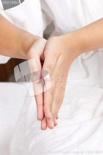 Image of Detail of Female Hands