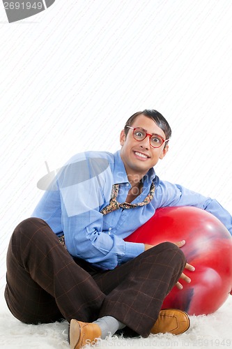 Image of Man with Pilates Ball