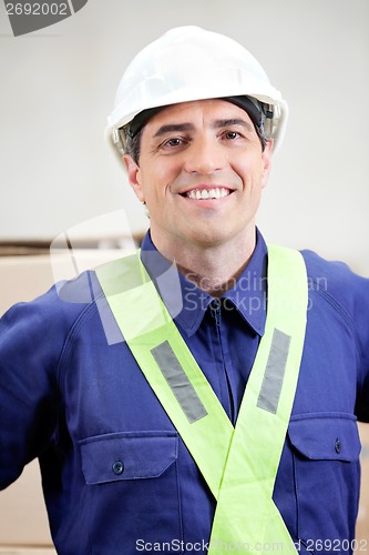 Image of Confident Foreman At Warehouse