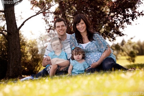 Image of Family Portrait in Park