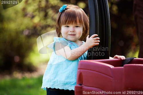 Image of Young Girl Outdoor Portrait