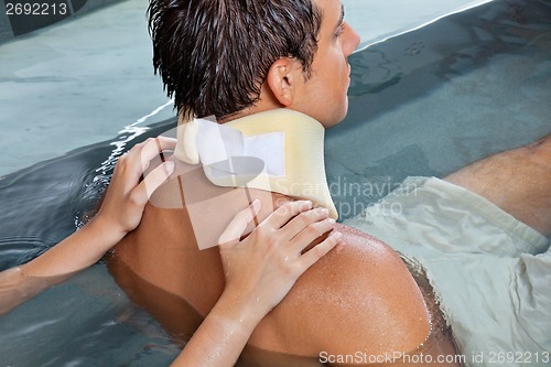 Image of Man Receiving Back Massage