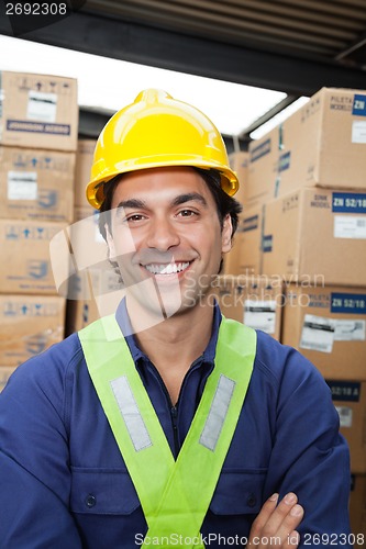 Image of Young Foreman In Hardhat