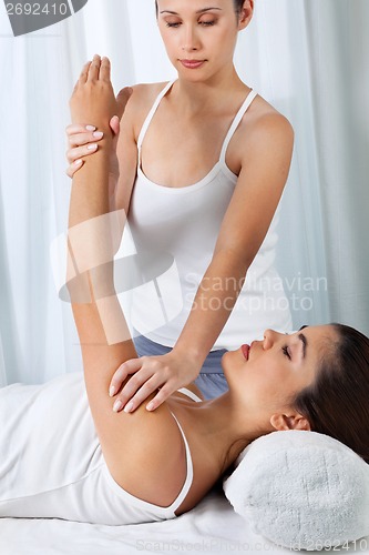 Image of Woman Having An Arm Massage