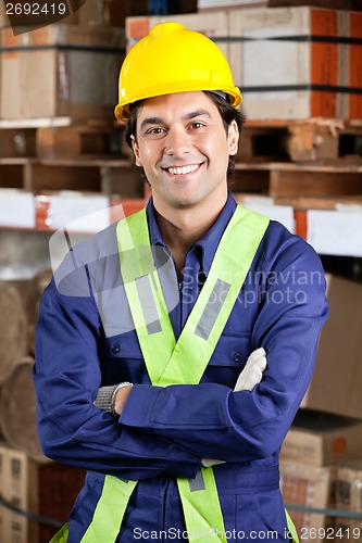 Image of Confident Foreman At Warehouse