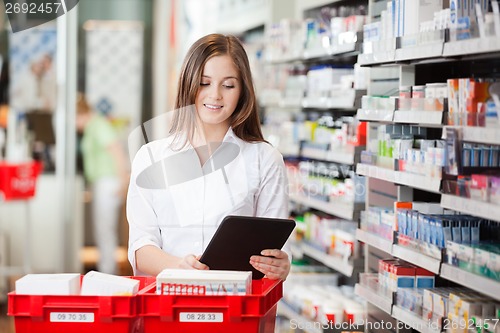 Image of Pharmacist With Digital Tablet