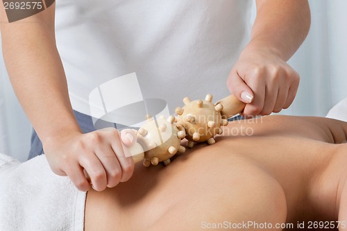 Image of Masseuse Giving Back Massage