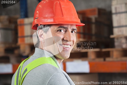 Image of Confident Foreman At Warehouse