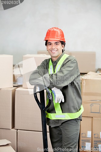 Image of Foreman Standing At Warehouse