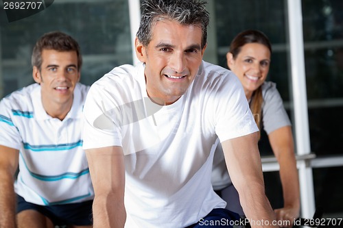 Image of Happy Friends In Health Club