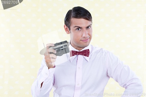 Image of Retro Male with Camera